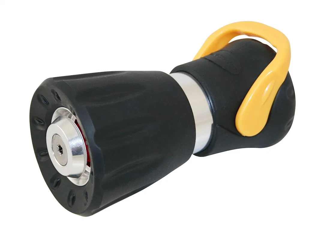 90051 – CARRAND Garden Hose Nozzle, Fire Hose Nozzle 1/2 Inch Inlet 40 Foot Length Spray Black Thermoplastic Rubber/ ...